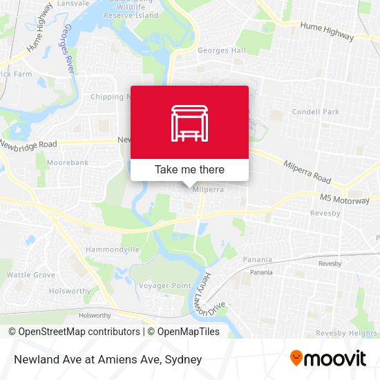 Newland Ave at Amiens Ave map