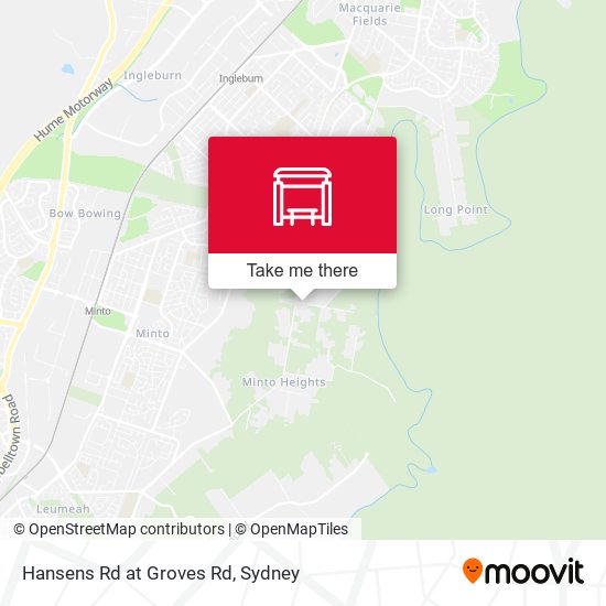 Hansens Rd at Groves Rd map