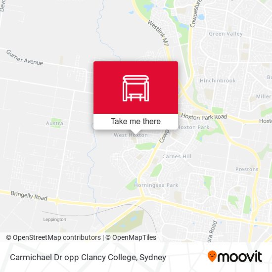 Carmichael Dr opp Clancy College map