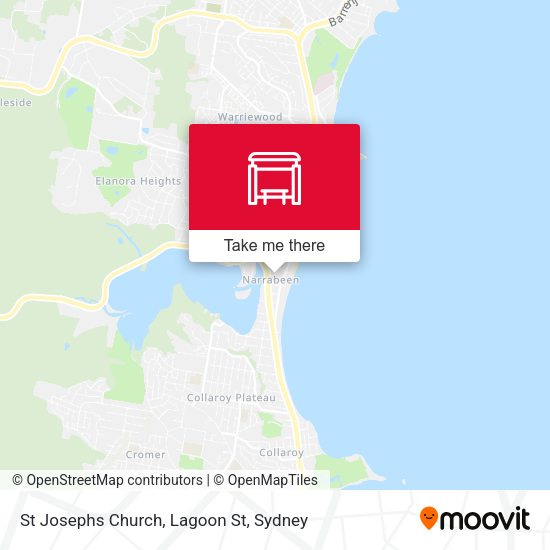 St Josephs Church, Lagoon St map