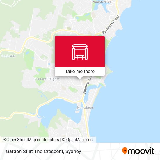 Garden St at The Crescent map