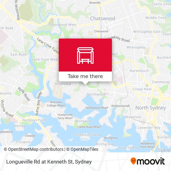 Longueville Rd at Kenneth St map