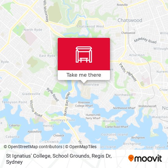 Mapa St Ignatius' College, School Grounds, Regis Dr