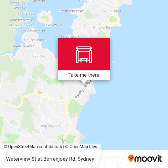 Waterview St at Barrenjoey Rd map