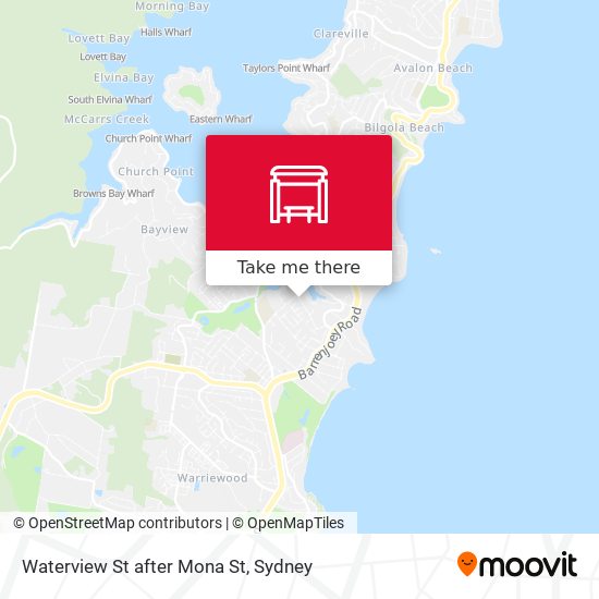 Waterview St after Mona St map