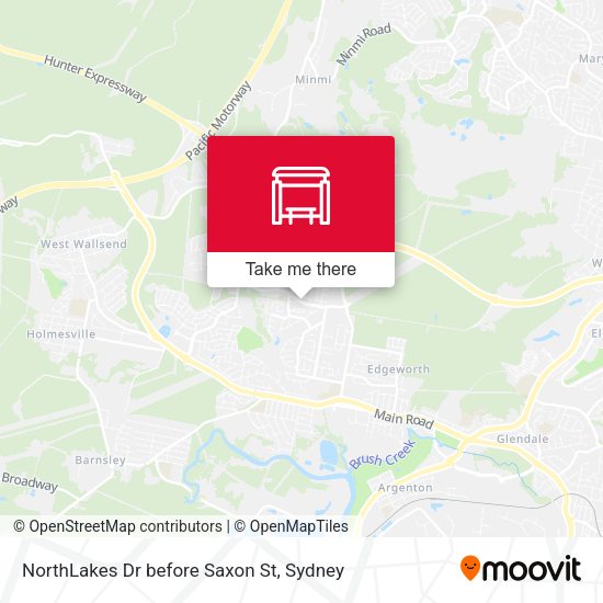 NorthLakes Dr before Saxon St map