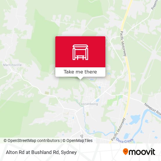 Alton Rd at Bushland Rd map