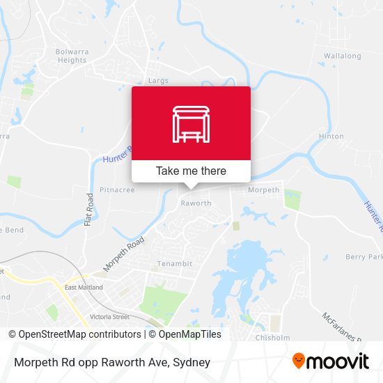 Morpeth Rd opp Raworth Ave map