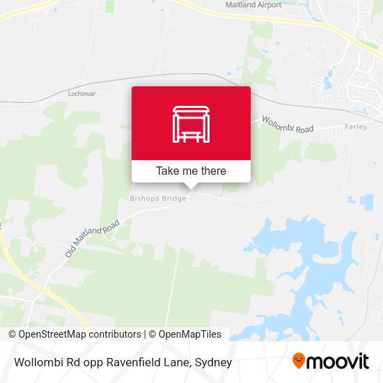 Wollombi Rd opp Ravenfield Lane map