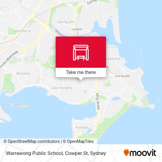 Warrawong Public School, Cowper St map