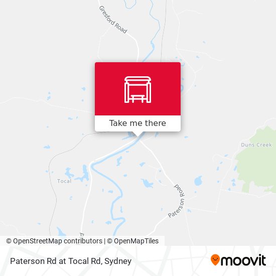 Paterson Rd at Tocal Rd map