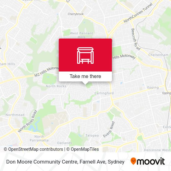 Don Moore Community Centre, Farnell Ave map