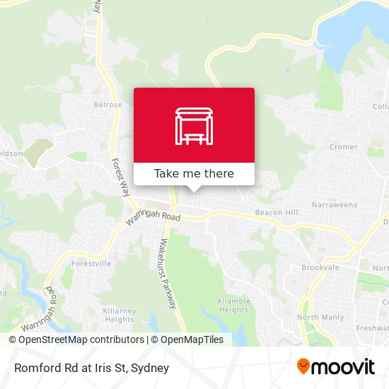 Romford Rd at Iris St map