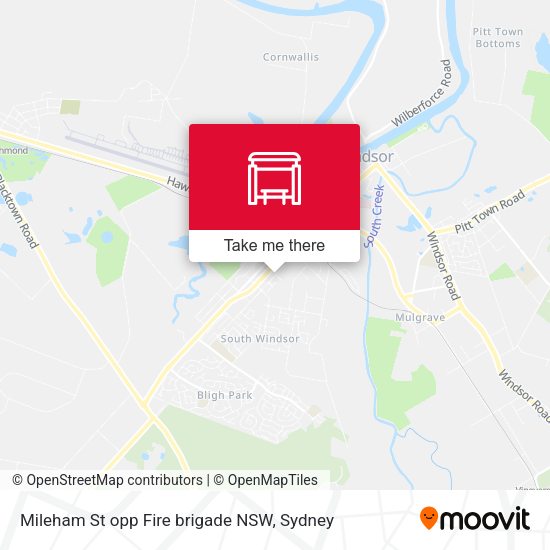 Mileham St opp Fire brigade NSW map
