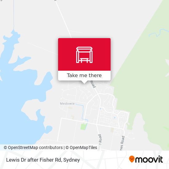 Lewis Dr after Fisher Rd map