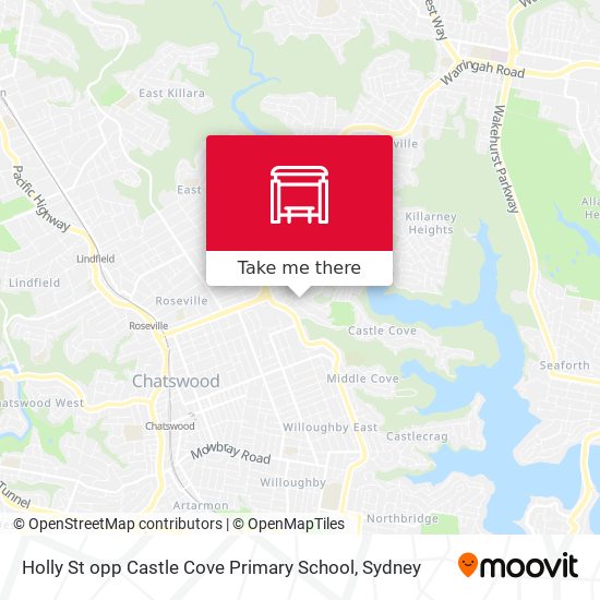 Mapa Holly St opp Castle Cove Primary School