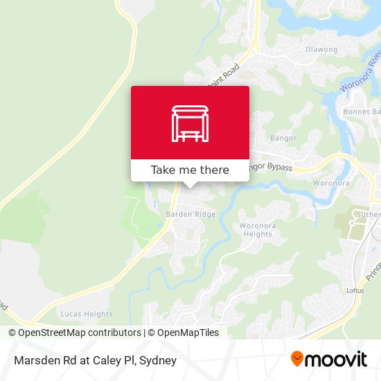 Marsden Rd at Caley Pl map