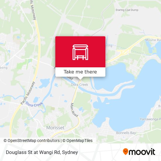 Douglass St at Wangi Rd map