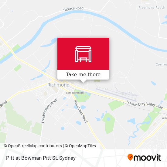 Pitt at Bowman Pitt St map