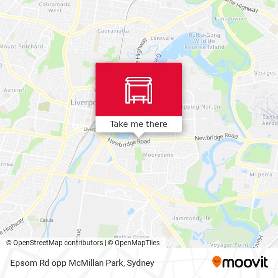 Epsom Rd opp McMillan Park map