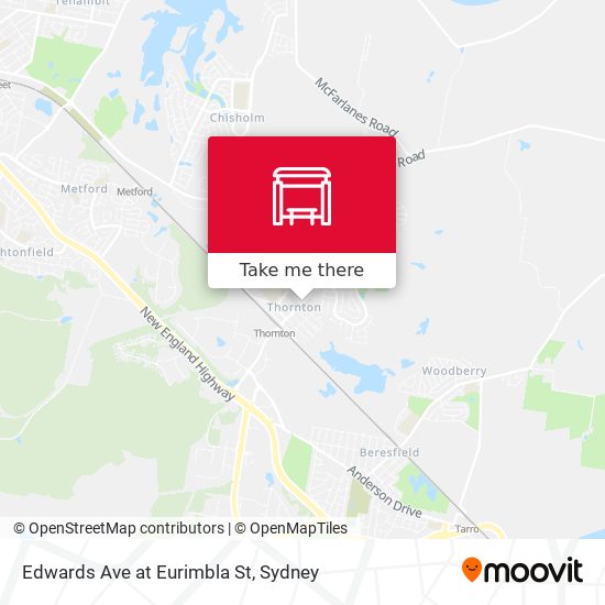 Edwards Ave at Eurimbla St map