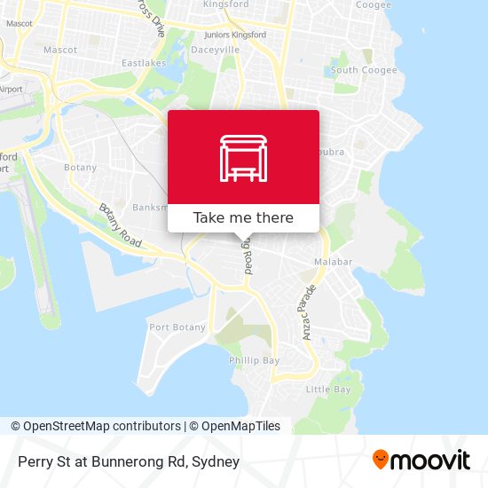Perry St at Bunnerong Rd map