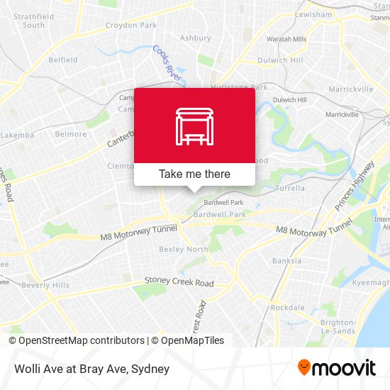 Wolli Ave at Bray Ave map