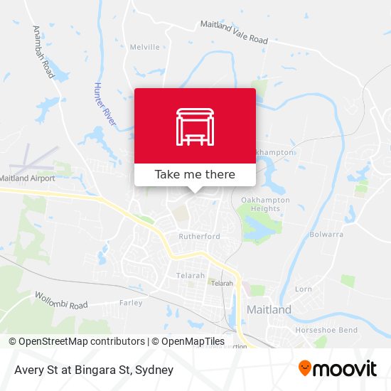 Avery St at Bingara St map
