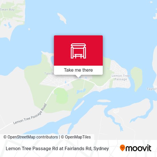 Lemon Tree Passage Rd at Fairlands Rd map