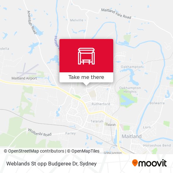 Weblands St opp Budgeree Dr map
