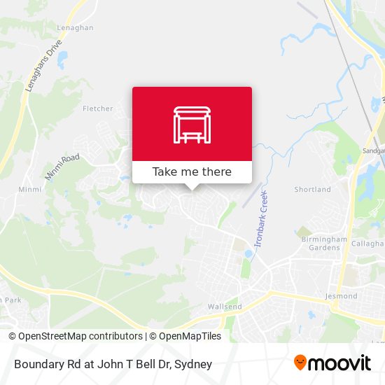Boundary Rd at John T Bell Dr map