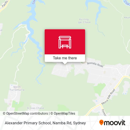 Alexander Primary School, Namba Rd map