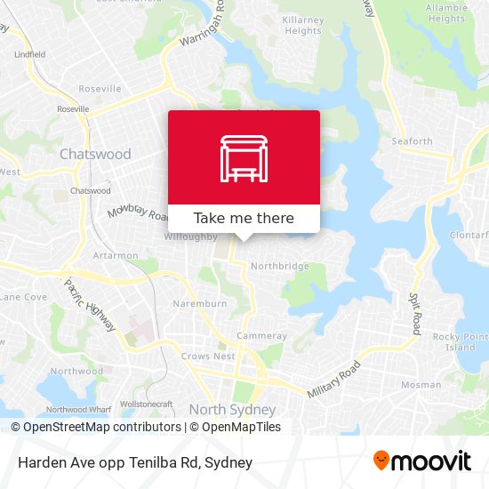Harden Ave opp Tenilba Rd map