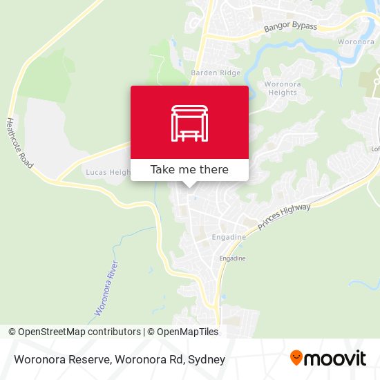 Woronora Reserve, Woronora Rd map