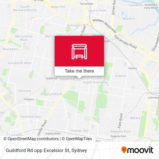 Guildford Rd opp Excelsior St map