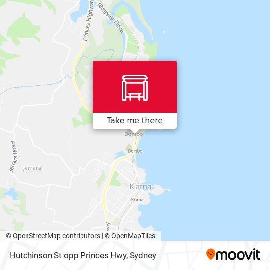 Hutchinson St opp Princes Hwy map
