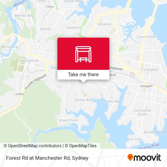 Forest Rd at Manchester Rd map