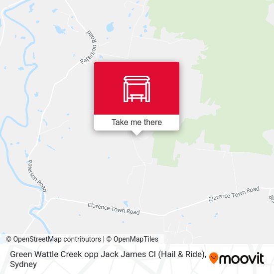 Green Wattle Creek opp Jack James Cl (Hail & Ride) map