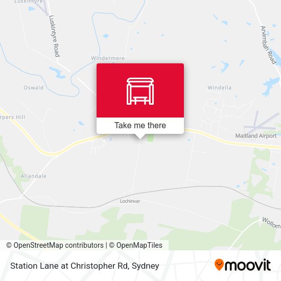Station Lane at Christopher Rd map