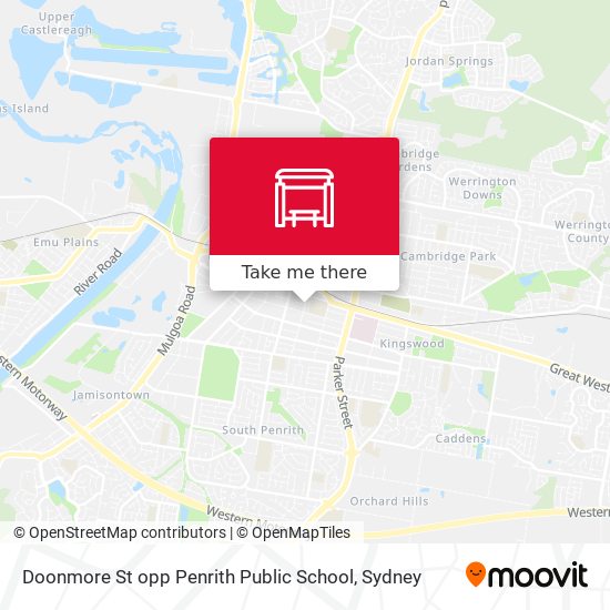 Doonmore St opp Penrith Public School map