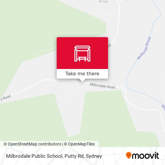 Milbrodale Public School, Putty Rd map