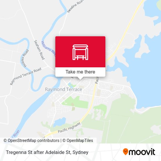 Tregenna St after Adelaide St map