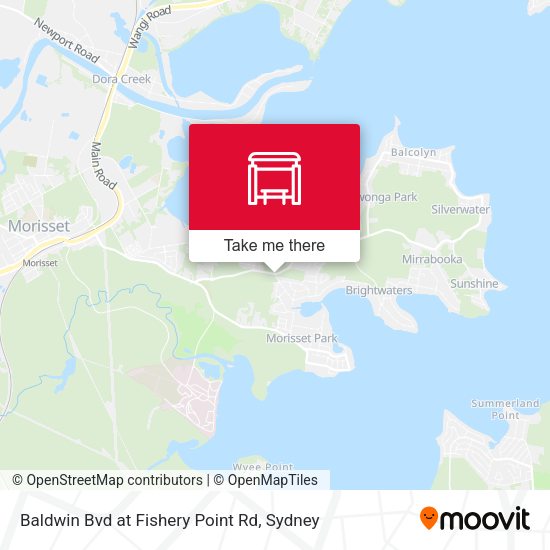 Baldwin Bvd at Fishery Point Rd map