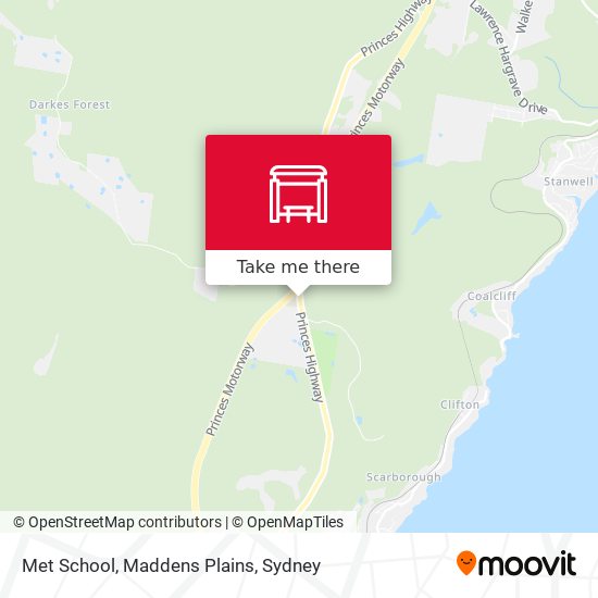 Met School, Maddens Plains map