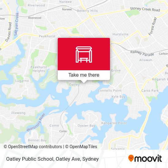 Oatley Public School, Oatley Ave map