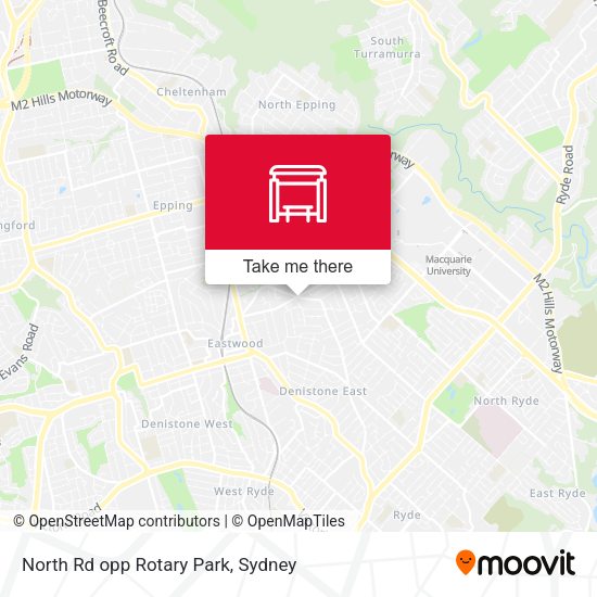 North Rd opp Rotary Park map