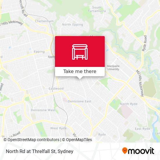 North Rd at Threlfall St map