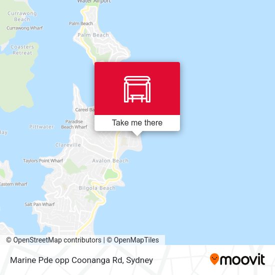 Marine Pde opp Coonanga Rd map