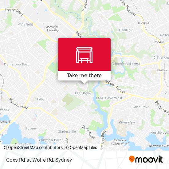 Coxs Rd at Wolfe Rd map
