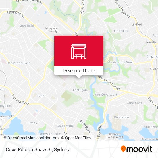 Coxs Rd opp Shaw St map